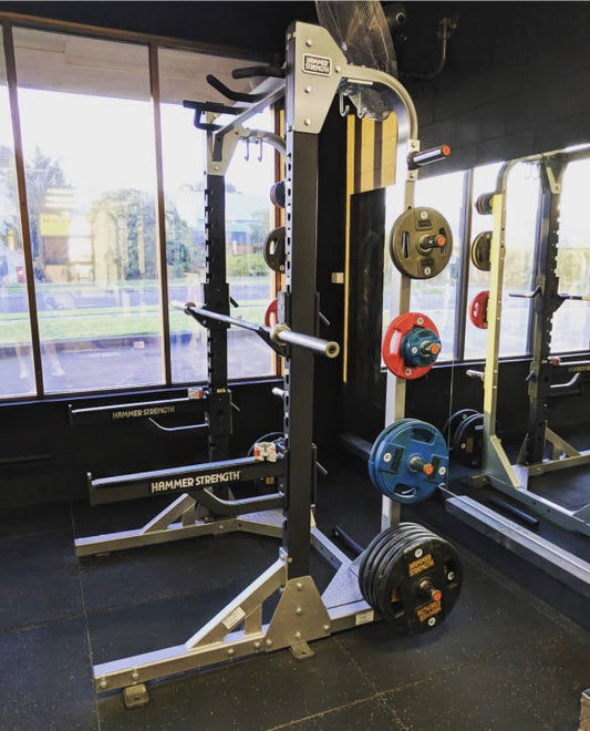 Squat rack with pull up station