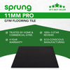 11mm Sprung PRO - Heavy Duty Gym Rubber Mats
