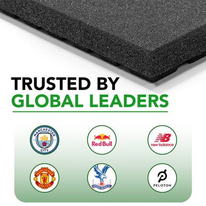 43mm Sprung PRO Rubber AntiShock Gym Flooring Tile