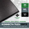 Onyx EPDM Premium Rubber Gym Tiles | 20mm