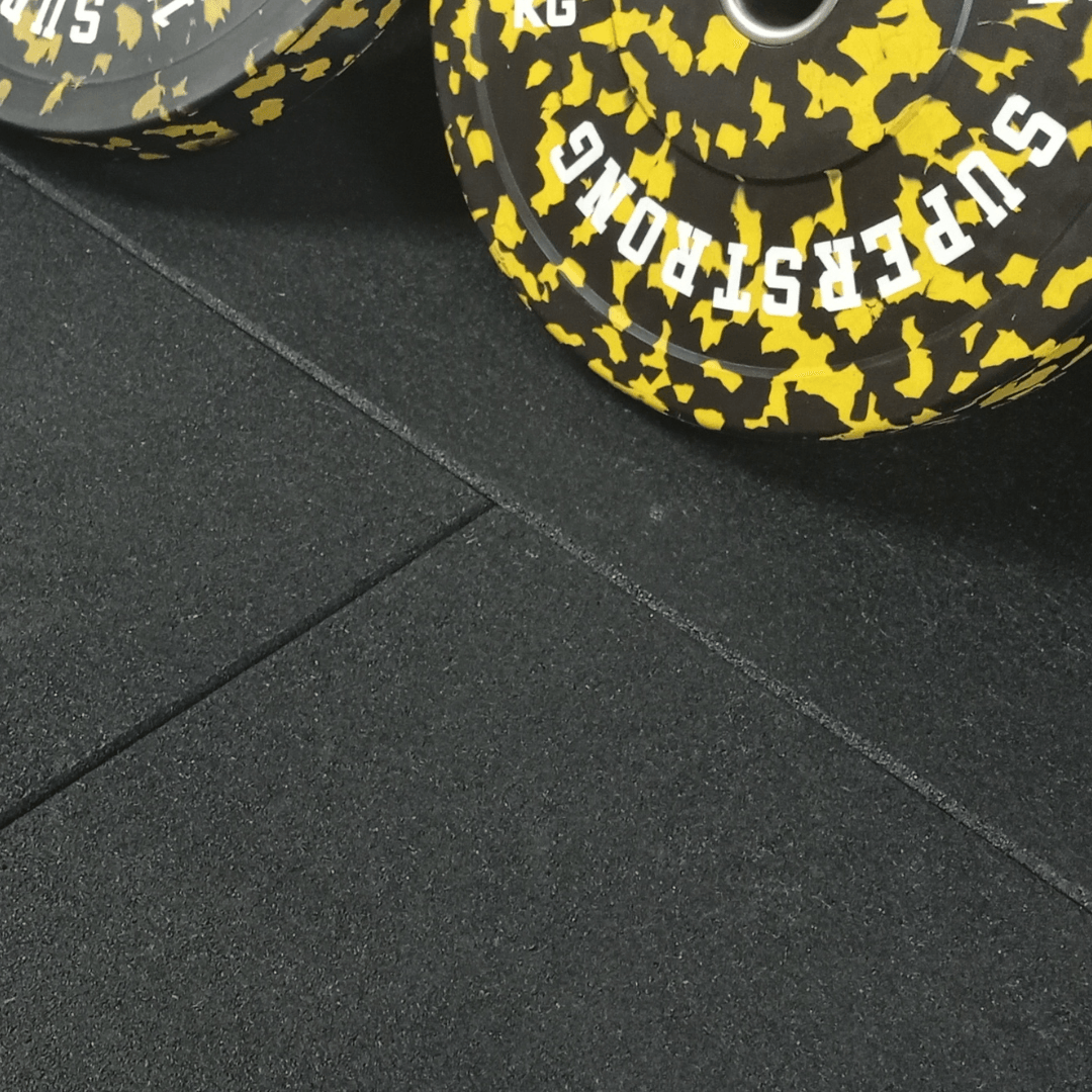 43mm Sprung PRO Rubber AntiShock Gym Flooring Tile
