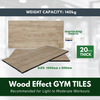 Sprung Konnecta Wood Effect Premium Gym Flooring Mats - 20mm