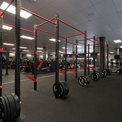 Jet Black Rubber Mat Roll - 10m² Gym Flooring Solution